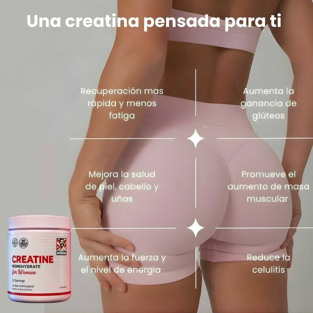 Creatina para Glúteos Mas Grandes y Firmes