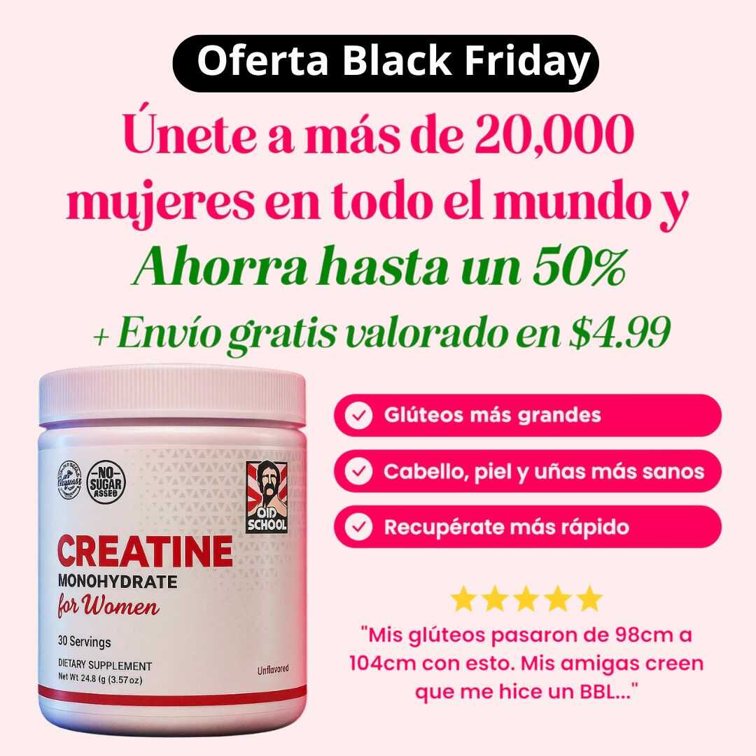 Creatina para Mujeres Formula Especial para Aumentar Glúteos