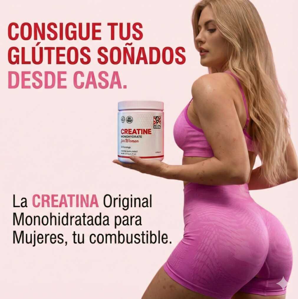 Creatina para Glúteos Mas Grandes y Firmes