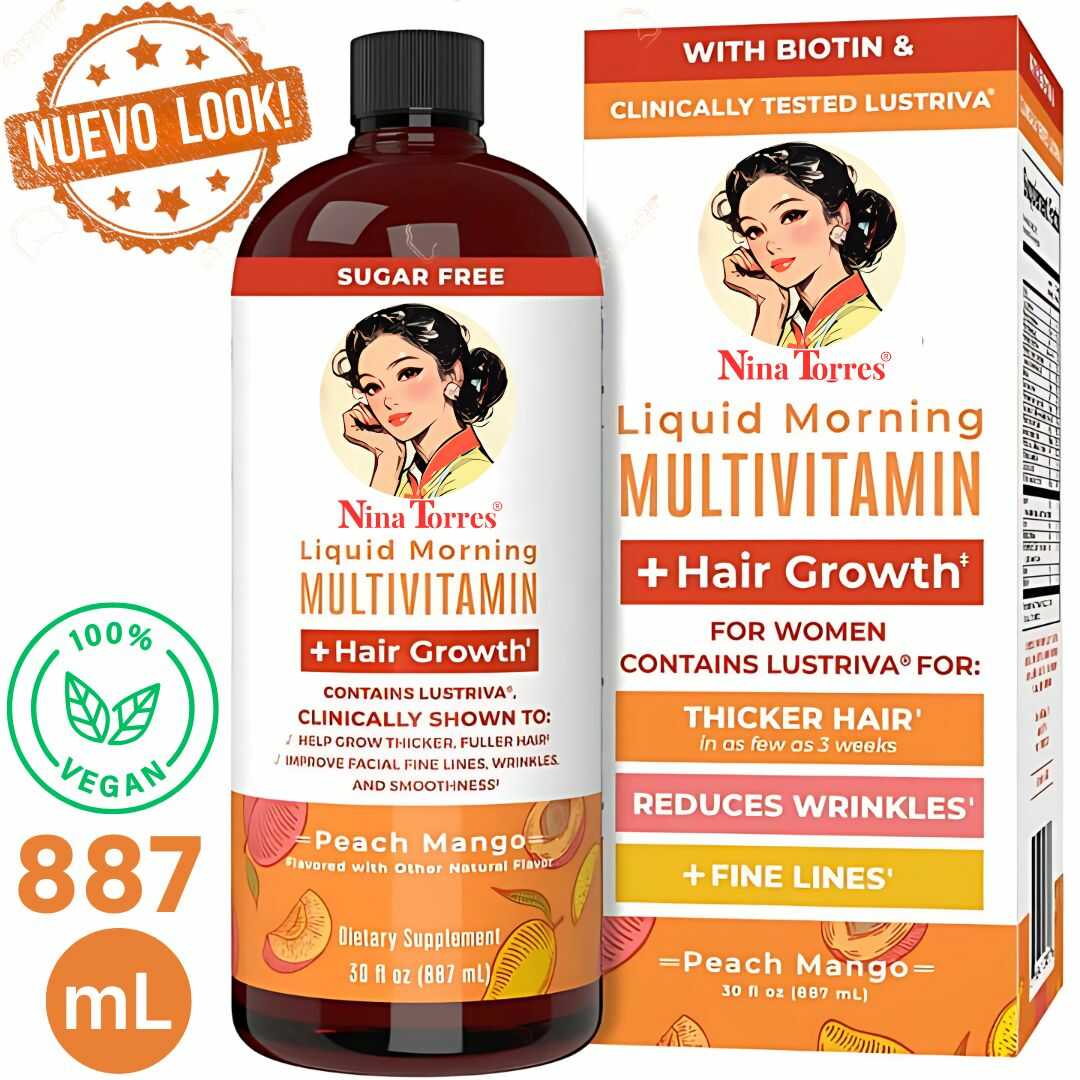 Multivitamínico Nina Torres para  el Crecimiento del Cabello en 3 Semanas