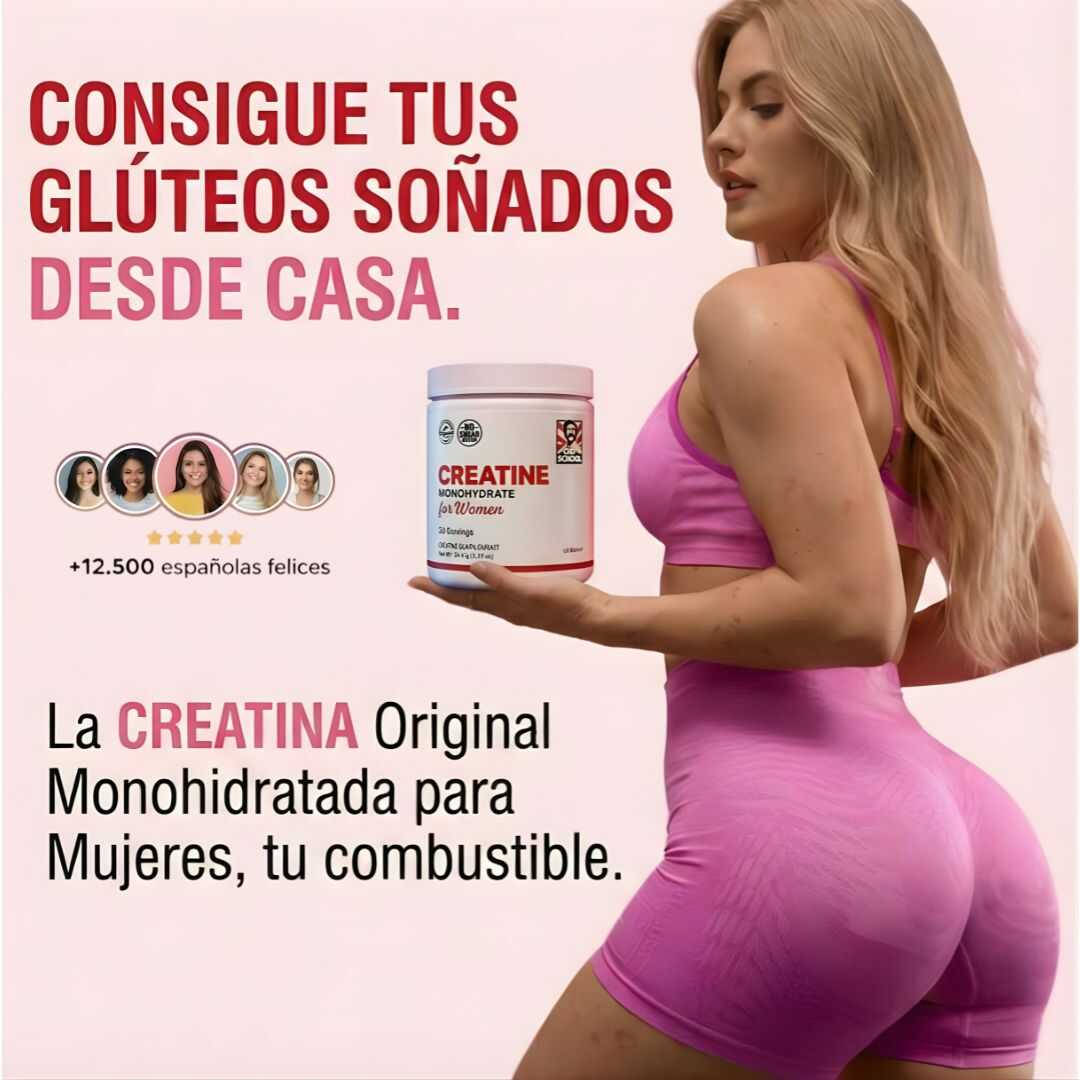 Creatina para Glúteos Mas Grandes y Firmes